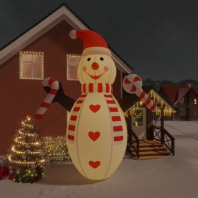 Muñeco de nieve inflable de Navidad con LED 630 cm