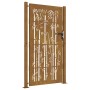 Puerta de jardín acero corten diseño bambú 105x180 cm