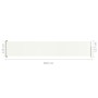 Toldo lateral retráctil para patio crema 117x600 cm de vidaXL, Sombrillas - Ref: Foro24-317947, Precio: 82,87 €, Descuento: %