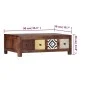 Couchtisch aus massivem Palisanderholz, 90 x 50 x 30 cm von vidaXL, Couchtisch - Ref: Foro24-247731, Preis: 228,67 €, Rabatt: %