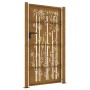 Puerta de jardín acero corten diseño bambú 105x180 cm