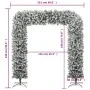 Weihnachtsbogen mit Schneeoptik 240 cm von vidaXL, Weihnachtsbäume - Ref: Foro24-345091, Preis: 213,21 €, Rabatt: %