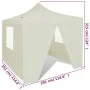 Folding gazebo with 4 cream walls 3x3 m by vidaXL, Tents and gazebos - Ref: Foro24-41464, Price: 136,65 €, Discount: %
