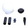 Lámparas de camino de jardín 4 uds LED 15 cm con pincho de vidaXL, Iluminación de exterior - Ref: Foro24-40863, Precio: 49,08...