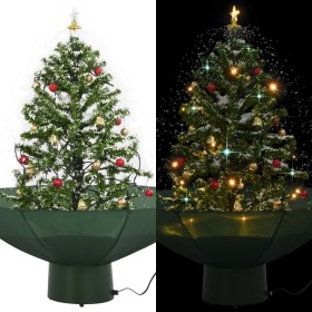 Christmas tree with snow with base in green umbrella 75 cm by vidaXL, Christmas trees - Ref: Foro24-284331, Price: 79,42 €, D...