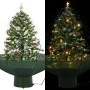 Árbol de Navidad con nieve con base en paraguas verde 75 cm de vidaXL, Arboles de navidad - Ref: Foro24-284331, Precio: 78,21...