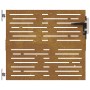 Puerta de jardín acero corten diseño cuadrado 85x75 cm