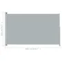 Retractable side awning for patio, gray, 200x300 cm. by vidaXL, Umbrellas - Ref: Foro24-313413, Price: 94,59 €, Discount: %