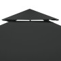 Pavillon-Ersatzbezug 310 g/m² dunkelgrau 3x3 m von vidaXL, Abdeckungen für Zelte und Pavillons - Ref: Foro24-40878, Preis: 40...