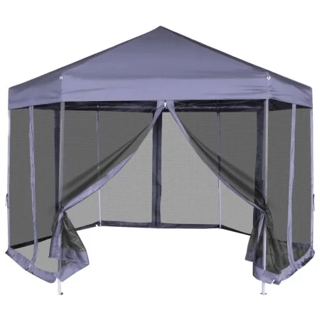 Sechseckiges Pop-Up-Zelt 6 Wände cremeweiß 3,6x3,1m von vidaXL, Zelte und Pavillons - Ref: Foro24-42110, Preis: 222,98 €, Rab...