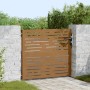 Puerta de jardín acero corten diseño cuadrado 85x100 cm