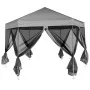 Hexagonal pop-up tent with 6 side walls gray 3.6x3.1 m by vidaXL, Tents and gazebos - Ref: Foro24-42111, Price: 184,03 €, Dis...