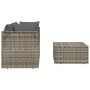 3-teiliges Gartenmöbel-Set und Kissen synthetisches Rattangrau von vidaXL, Outdoor-Sofas - Ref: Foro24-318675, Preis: 284,81 ...