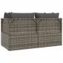 3-piece garden furniture set with gray synthetic rattan cushions by vidaXL, Outdoor sofas - Ref: Foro24-318675, Price: 282,33...