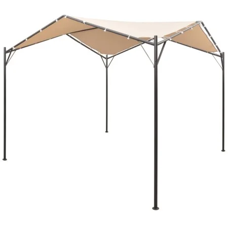 Beigefarbenes Stahlpavillonzelt 3x3 m von vidaXL, Zelte und Pavillons - Ref: Foro24-43168, Preis: 195,09 €, Rabatt: %