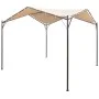 Beigefarbenes Stahlpavillonzelt 3x3 m von vidaXL, Zelte und Pavillons - Ref: Foro24-43168, Preis: 195,09 €, Rabatt: %