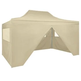 Pop-up folding tent with 4 walls 3x4.5 m cream white by vidaXL, Tents and gazebos - Ref: Foro24-42513, Price: 171,54 €, Disco...
