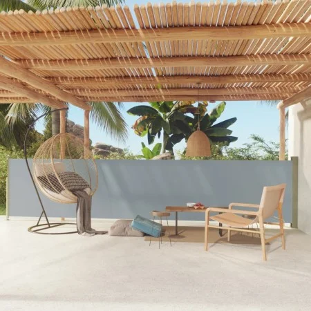 Gray retractable garden side awning 117x600 cm by vidaXL, Umbrellas - Ref: Foro24-317950, Price: 99,91 €, Discount: %