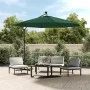 Hanging umbrella with LED lights and metal pole 300 cm green by vidaXL, Umbrellas - Ref: Foro24-42969, Price: 158,26 €, Disco...