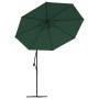 Hängeschirm mit LED-Leuchten und Metallstange 300 cm grün von vidaXL, Sonnenschirme - Ref: Foro24-42969, Preis: 139,86 €, Rab...