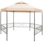 Hexagonal beige garden pergola/gazebo 323x265 cm by vidaXL, Tents and gazebos - Ref: Foro24-43165, Price: 224,77 €, Discount: %