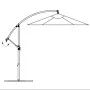 Cantilever parasol 3 m blue by vidaXL, Umbrellas - Ref: Foro24-42201, Price: 102,35 €, Discount: %
