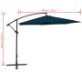 Cantilever parasol 3 m blue by vidaXL, Umbrellas - Ref: Foro24-42201, Price: 104,14 €, Discount: %
