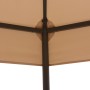 Hexagonal beige garden pergola/gazebo 323x265 cm by vidaXL, Tents and gazebos - Ref: Foro24-43165, Price: 228,41 €, Discount: %