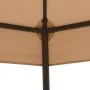 Hexagonal beige garden pergola/gazebo 323x265 cm by vidaXL, Tents and gazebos - Ref: Foro24-43165, Price: 224,77 €, Discount: %