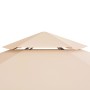 Hexagonal beige garden pergola/gazebo 323x265 cm by vidaXL, Tents and gazebos - Ref: Foro24-43165, Price: 228,41 €, Discount: %