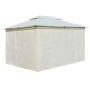 Garden gazebo with white curtains 4x3 m by vidaXL, Tents and gazebos - Ref: Foro24-43216, Price: 258,67 €, Discount: %
