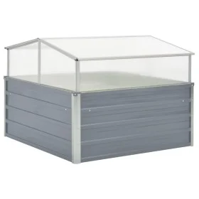 Invernadero 100x100x85 cm acero galvanizado gris de vidaXL, Maceteros y jardineras - Ref: Foro24-42406, Precio: 92,57 €, Desc...