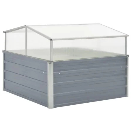 Gewächshaus 100x100x85 cm grau verzinkter Stahl von vidaXL, Töpfe und Pflanzgefäße - Ref: Foro24-42406, Preis: 94,42 €, Rabat...
