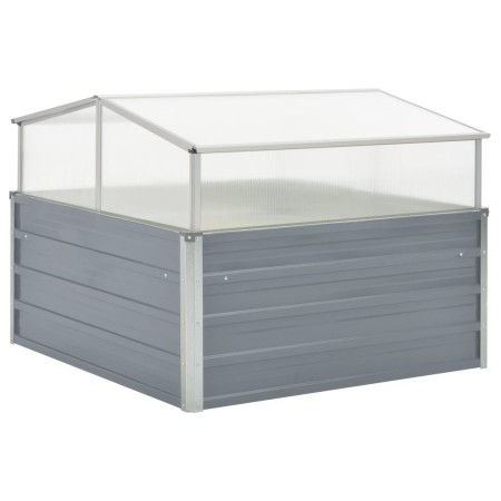 Gewächshaus 100x100x85 cm grau verzinkter Stahl von vidaXL, Töpfe und Pflanzgefäße - Ref: Foro24-42406, Preis: 83,71 €, Rabat...