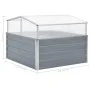 Gewächshaus 100x100x85 cm grau verzinkter Stahl von vidaXL, Töpfe und Pflanzgefäße - Ref: Foro24-42406, Preis: 94,42 €, Rabat...