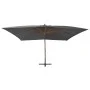 Cantilever side umbrella with gray wooden pole 400x300 cm by vidaXL, Umbrellas - Ref: Foro24-44491, Price: 208,88 €, Discount: %