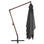 Cantilever side umbrella with gray wooden pole 400x300 cm by vidaXL, Umbrellas - Ref: Foro24-44491, Price: 213,26 €, Discount: %