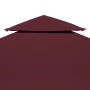 Gazebo canopy 2 levels 310 g/m² 3x3 m burgundy by vidaXL, Covers for tents and gazebos - Ref: Foro24-44757, Price: 52,56 €, D...
