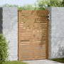 Puerta de jardín acero corten diseño cuadrado 85x150 cm