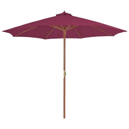 Gartenschirm mit Holzstange 300 cm Burgunderrot von vidaXL, Sonnenschirme - Ref: Foro24-44497, Preis: 94,59 €, Rabatt: %