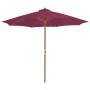 Gartenschirm mit Holzstange 300 cm Burgunderrot von vidaXL, Sonnenschirme - Ref: Foro24-44497, Preis: 94,59 €, Rabatt: %