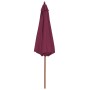 Sombrilla de jardín con palo de madera 300 cm burdeos de vidaXL, Sombrillas - Ref: Foro24-44497, Precio: 94,45 €, Descuento: %