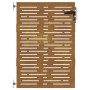 Puerta de jardín acero corten diseño cuadrado 85x150 cm