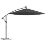 Cantilever umbrella with LED lights and steel post 300 cm anthracite by vidaXL, Umbrellas - Ref: Foro24-44521, Price: 144,33 ...