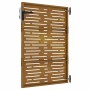 Puerta de jardín acero corten diseño cuadrado 85x150 cm