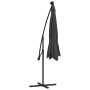 Cantilever umbrella with LED lights and steel post 300 cm anthracite by vidaXL, Umbrellas - Ref: Foro24-44521, Price: 144,33 ...