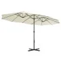 Gartenschirm mit Aluminiumstange 460x270 cm sand von vidaXL, Sonnenschirme - Ref: Foro24-44868, Preis: 159,31 €, Rabatt: %