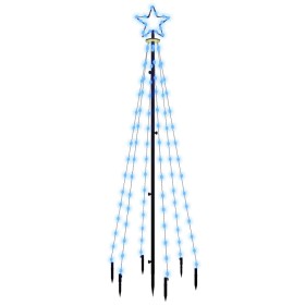 Árbol de Navidad con pincho 108 LED azul 180 cm