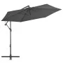 Sombrilla voladiza con poste de aluminio 300 cm gris antracita de vidaXL, Sombrillas - Ref: Foro24-44509, Precio: 101,99 €, D...