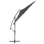 Sombrilla voladiza con poste de aluminio 300 cm gris antracita de vidaXL, Sombrillas - Ref: Foro24-44509, Precio: 101,99 €, D...